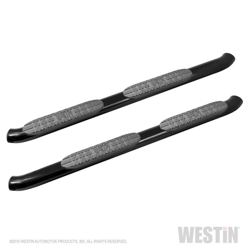Westin PRO TRAXX 4 Oval Nerf Step Bars - Textured Black Finish - Rocker Mount - Incl. Mount Kit And Hardware