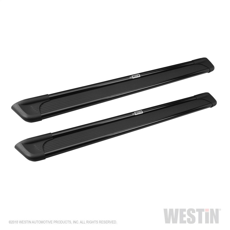 Westin Sure-Grip Running Boards - Black Aluminum - 69 in. Length - Does Not Include Mount Kit - Vehicle Specific Mount Kit M