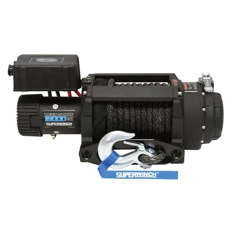 Superwinch Tiger Shark 18000SR 12V Synthetic Rope Winch - 18,000 lbs. Rated Line Pull