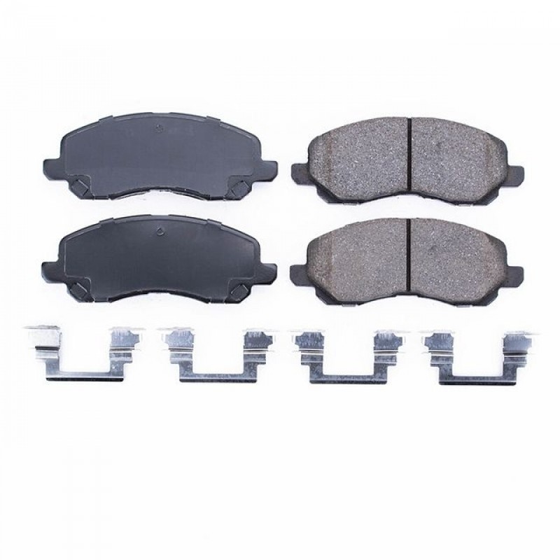 Power Stop Front Z17 Evolution Ceramic Brake Pads with Hardware for 07-17 Jeep Compass and Patriot