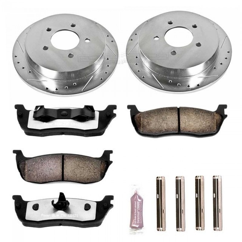 Power Stop Rear Z36 Truck & Tow Brake Pad and Rotor Kit for 99-03 Ford F150, 2004 F150 Heritage