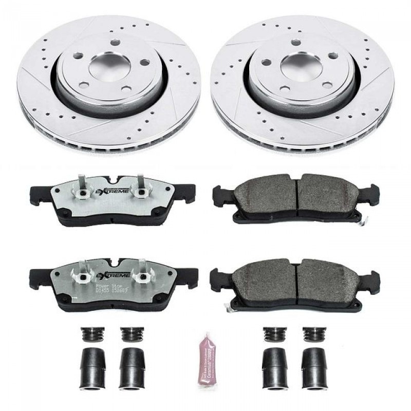 Power Stop Front Z26 Street Warrior Brake Pad and Rotor Kit for 11-16 Jeep Grand Cherokee WK