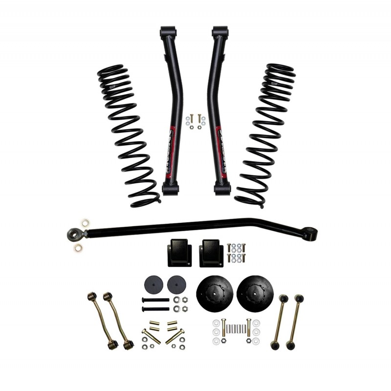 Skyjacker 3.5" Suspension Lift Kit with Front Dual Rate Long Travel Coils and Rear Coil Spring Spacers for 2020-Up Jeep Gladiator JT Rubicon Gas 4WD