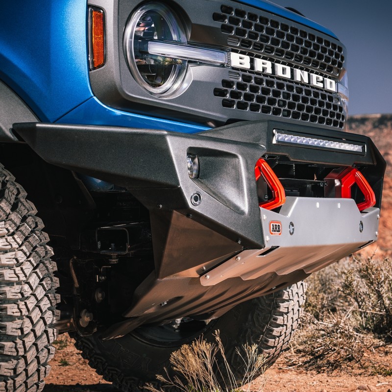 ARB Non-Winch Front LED Bumper for 2021 Ford Bronco w/ Wide Fender Flares - Black Textured Powder Coat