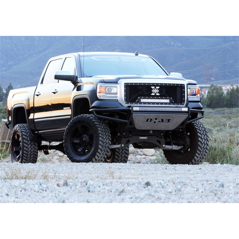 N-Fab RSP PreRunner Replacement Front Bumper - Direct Fit (1-38 Rigid E-Series) - with Skid Plate - LED Light Mount - 20