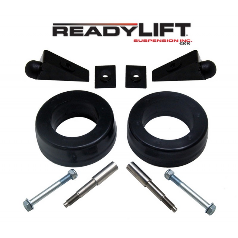 ReadyLift Front Leveling Kit; 2.25 in. Lift; Incl. Bump Stops: Allows Up To 34 in. Tire;