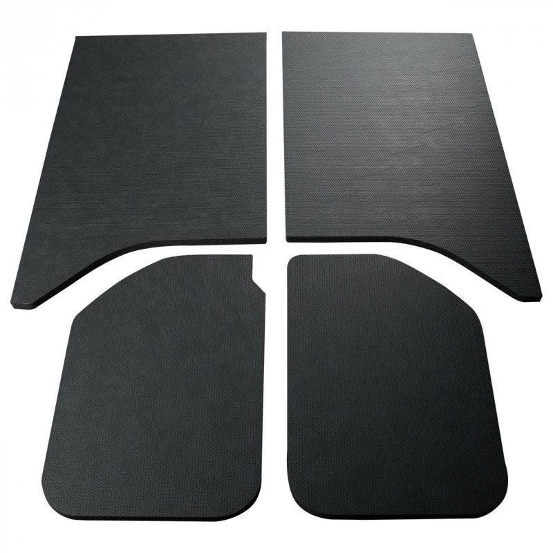 Boom Mat Leather-Look Headliner - Black (4-Pieces) for 2011-2018 Jeep Wrangler JK 2-Door