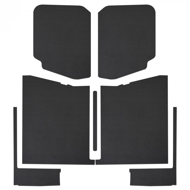Boom Mat Leather-Look Headliner Complete Kit - Black (7-Pieces) for Jeep Gladiator JT