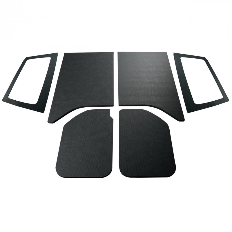 Boom Mat Leather-Look Headliner Complete Kit - Black for 2011-2018 Jeep Wrangler JK 2-Door