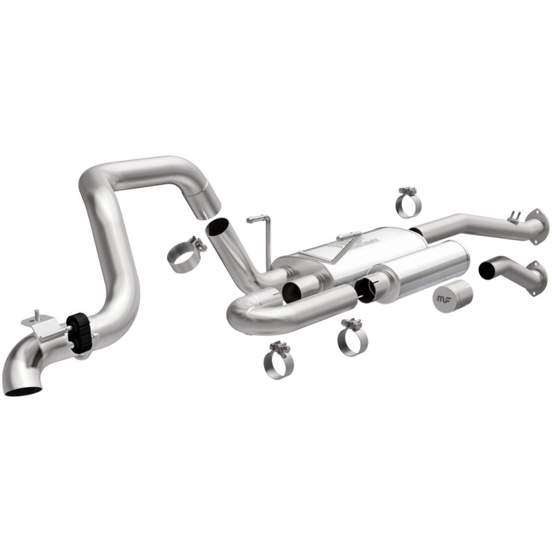 MagnaFlow Overland Series 2.5" Cat-Back Exhaust System for 1996-2002 Toyota 4Runner, Single Outlet, Stainless Steel