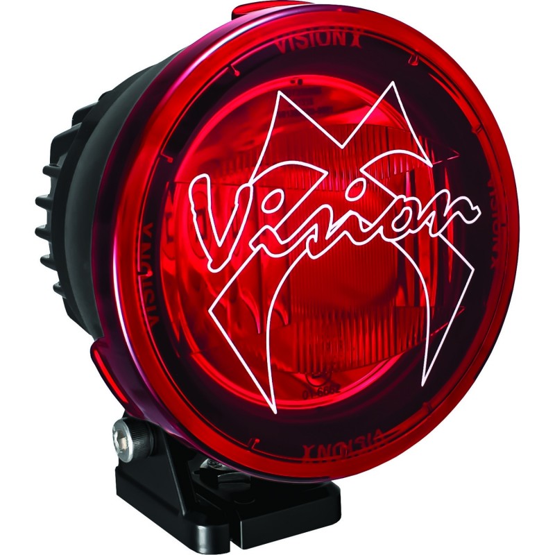 Vision X 4.7" Cannon PCV Polycarbonate Cover, Red - Combo Beam