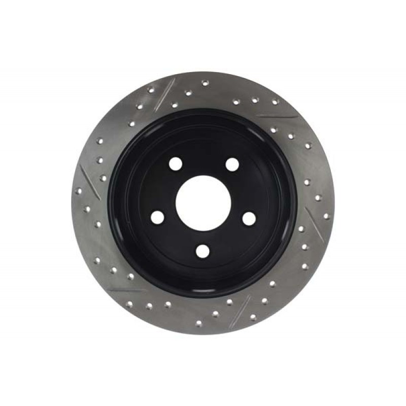 StopTech Sport Drilled/Slotted Rotor, Rear Left - 2007-2018 Jeep Wrangler JK