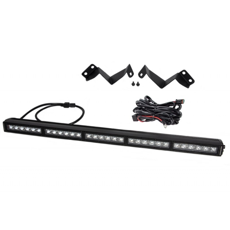 Diode Dynamics SS30 Stealth Lightbar Kit for 2016-2021 Toyota Tacoma - White Driving