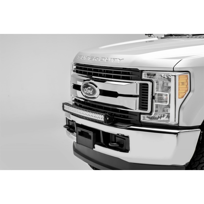 ZROADZ Ford Super Duty F-250-350 Front Bumper Top LED Light Bar Mounts - to mount 30 Curved Zroadz LED or Similar Style 