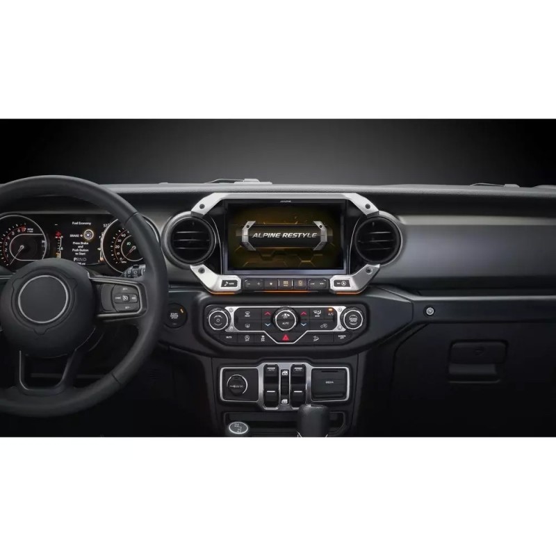 Alpine 9" Weather-Resistant Digital Media Receiver with Hi-Res Audio Playback for 2018-Up Jeep Wrangler JL and Gladiator JT