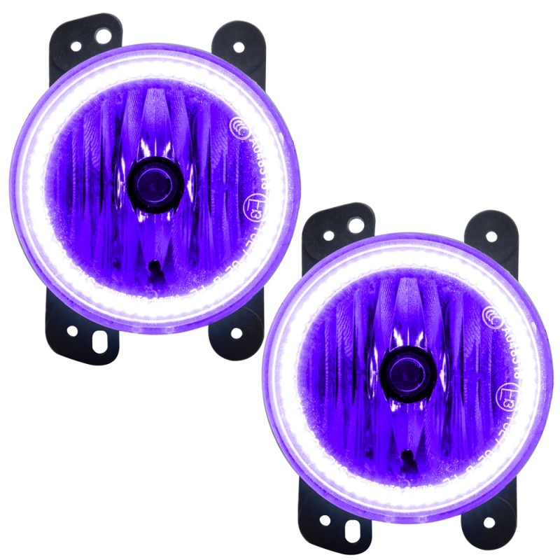 Oracle OEM Style Fog Lights with LED Halo, UV Purple, 10-15 JK - Pair