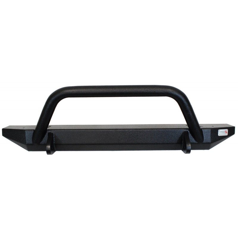 Fishbone Piranha Front Bumper with Tube Guard and D-Rings - Textured Black Powder Coat