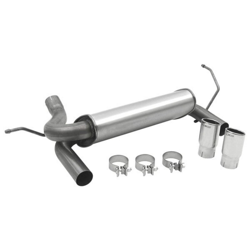 Dynomax Dual 2.5" Super Turbo Axle-Back Exhaust System with 3" Stainless Steel Tips