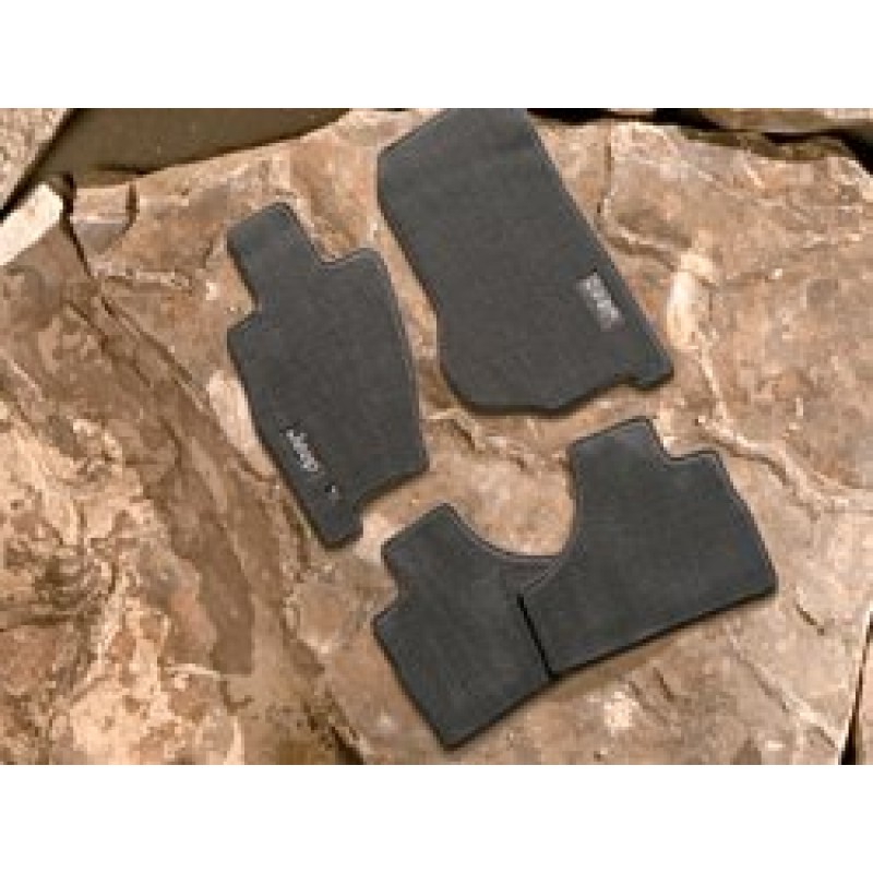 Mopar Premium Carpet Floor Mat Kit With Jeep Logo Slate Gray 4