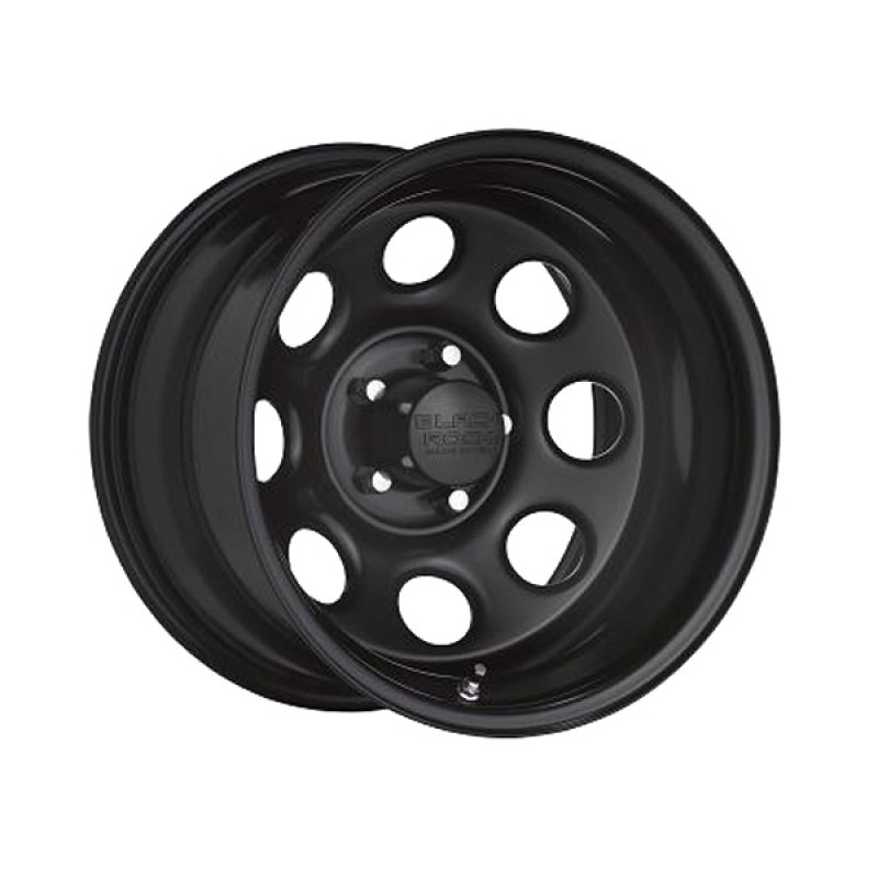 Black Rock Type 8 Series 997 Steel Wheel - 16x8" - Bolt Pattern 5x4.5" - Back Spacing 4.25" - Satin Black