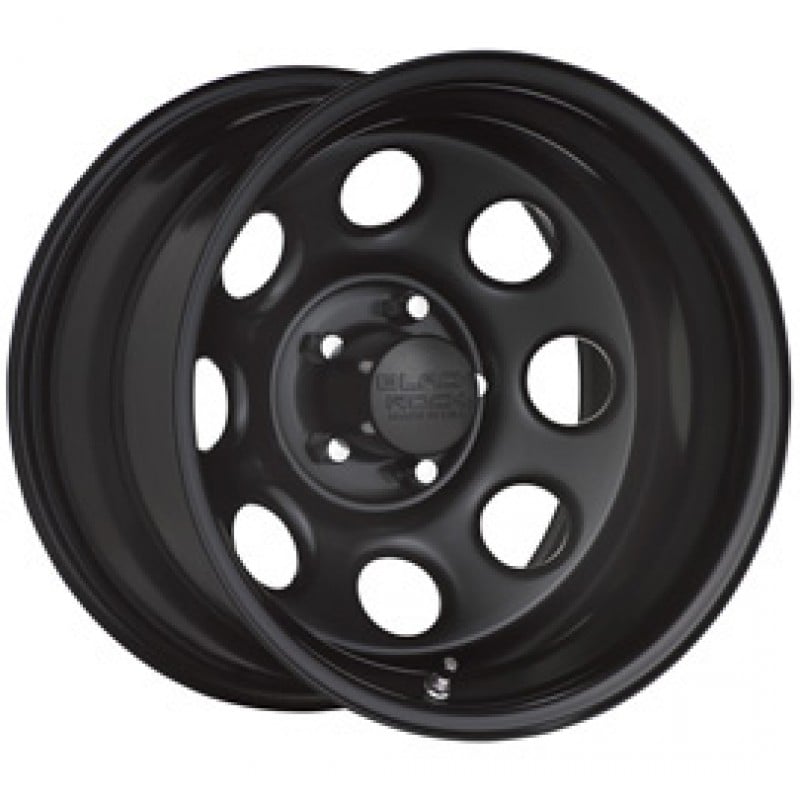 Black Rock Type 8 Series 997 Steel Wheel - 17x9" - Bolt Pattern 5x5" - Back Spacing 5" - Satin Black