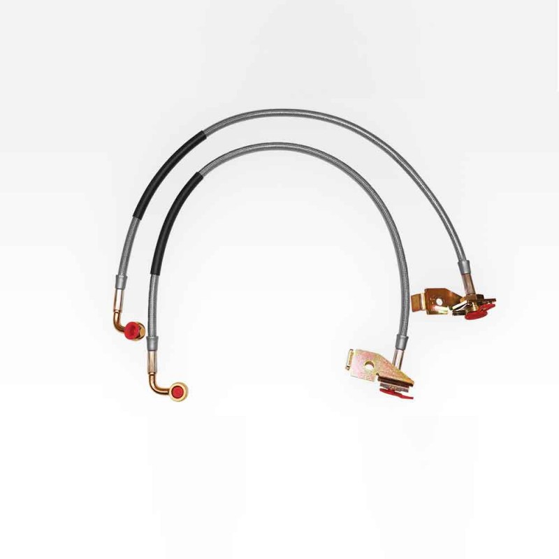 Rancho Extended Front Brake Lines-24.5"