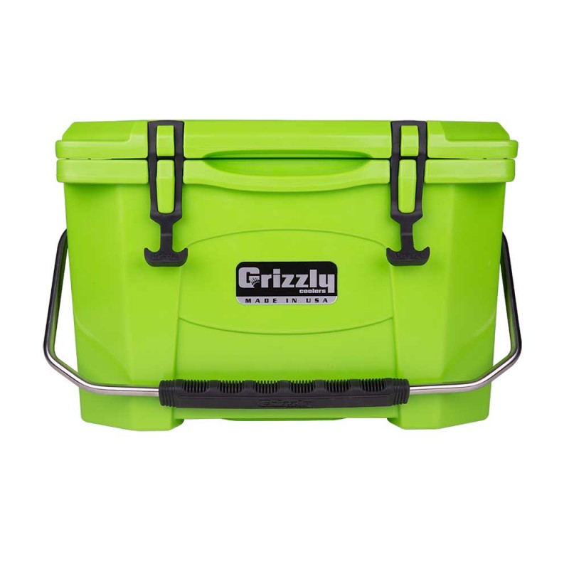 Grizzly 20 Quart RotoMolded Cooler - Lime Green