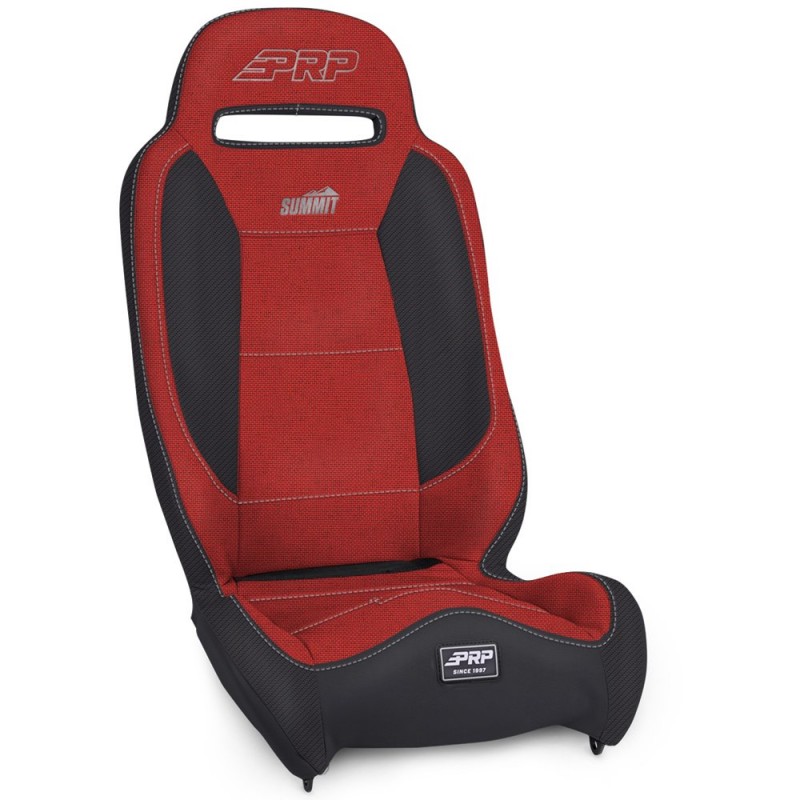 PRP Summit Suspension Seat, Red and Black -Single