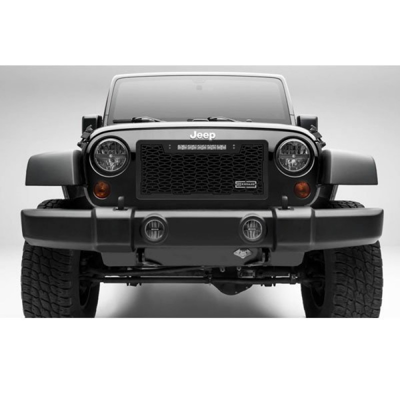 T-Rex ZROADZ Series Grille with 10" Slim Single Row LED Light Bar - Top Frame Mounted