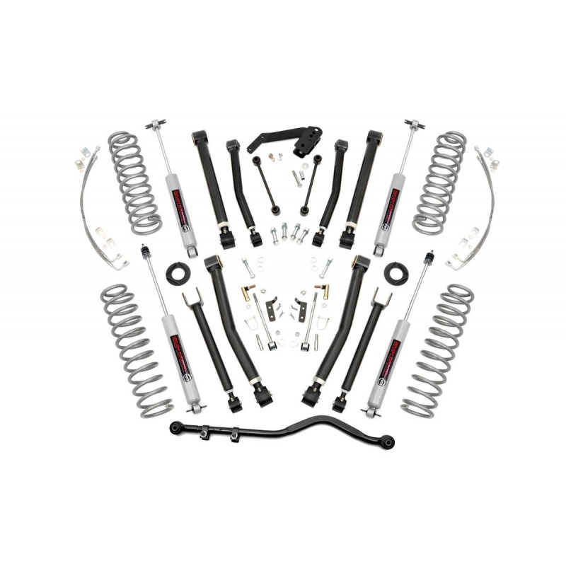Rough Country X-Series 4" Lift Kit for 2007-2018 Jeep Wrangler JK 2WD/4WD