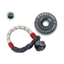 Overland Vehicle Systems Combo Pack: 4" Recovery Ring and 7/16" Soft Shackle