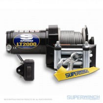 Superwinch LT2000 Winch; 2000 lbs; 12 Vdc; 5/32 In X 49 ft Steel Rope; Handle Bar Mounted Switch; 1.0 hp; Dynamic Brake;