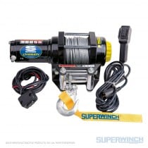 Superwinch LT4000 Winch; 4000 lbs; 12 Vdc; 3/16 In X 50 ft Steel Rope; 12 ft Remote Control And Switch; 1.4 hp; Load Hol