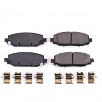 Power Stop Rear Z17 Evolution Ceramic Brake Pads with Hardware for Jeep Wrangler JL and JLU Rubicon