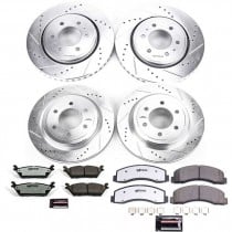 Power Stop Front and Rear Z36 Truck & Tow Brake Pad and Rotor Kit for 18-19 Ford F150