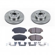 Power Stop Front Stock Replacement Brake Pad and Rotor Kit for 05-15 Toyota Tacoma