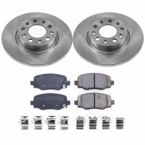 Power Stop Rear Stock Replacement Brake Pad and Rotor Kit for 15+ Jeep Renegade BU
