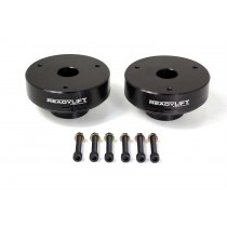 ReadyLift T6 Billet Front Leveling Kit; 2.25 in. Lift; Anodized; Black; Allows Up To A 33in. Tire; May Req. Minor Trim O