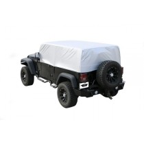Rampage Multiguard Water Repellent Cab Cover for 07-18 Wrangler JK Unlimited - Silver