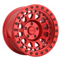 Black Rhino Primm 17"x9" Wheel, Bolt Pattern 5x4.5", BS 4.29", Offset -18, Bore 71.6 - Candy Red with Black Bolts