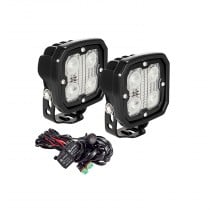 Vision X Duralux Work Lights, 4 LED, 40 Degree with Harness - Pair