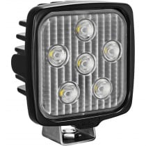 Vision X VL Series Square LED Work Light - Six 5-Watts LED's, 40 Degree Flood Pattern with Deutsch Connector