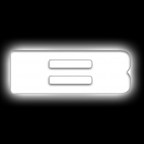Oracle Universal Illuminated LED Letter Badge - Matte White - B