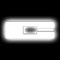Oracle Universal Illuminated LED Letter Badge - Matte White - C
