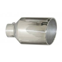 Pypes Exhaust Tip 4" ID X 10" OD X 18" L Tip, Bolt-On - Polished