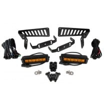 Diode Dynamics SS6 Cowl Mount LED Light Kit for Jeep Wrangler JL, JL Unlimited and Gladiator JT - Amber Driving