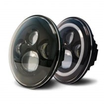 DV8 Off-Road LED Projector Headlights w/Angel Eyes for Jeep Wrangler JK
