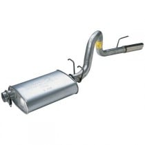 Dynomax Single 2.5" Super Turbo Cat-Back Exhaust System with 2.5" Tip and Muffler, Aluminized Steel