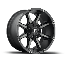 Fuel Off-Road Coupler Series Wheel - 18"x9" - Bolt Pattern 5x4.5" & 5x5" - Backspacing 4.5" - Offset -12 -Black Machined