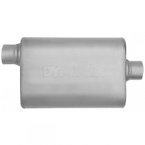 DynoMax Ultra Flo Welded Muffler, 2.25" Inlet/Outlet Diameter, Offset/Centered - Stainless Steel